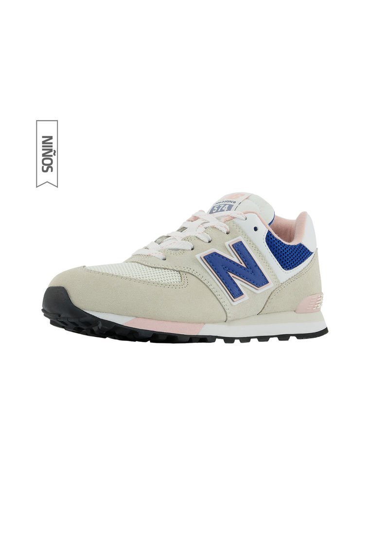 New balance niño blanco best sale