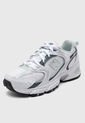 Tenis Lifestyle Blanco-Plateado-Verde New Balance 530 de New Balance