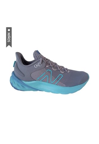 Tenis New Balance Fresh Foam Roav Niño-Gris New Balance