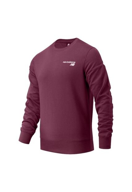Sueter New Balance Classic Core Crew Para Hombre-Violeta