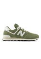 Tenis New Balance 574 Hombre-Verde/Blanco de New Balance