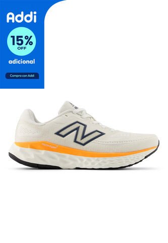 Tenis New Balance Fresh Foam X Evoz V4 Mujer-Blanco/Naranja New Balance