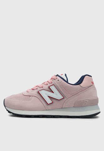 New balance 574 clearance azul marino y rosa