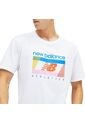 Camiseta New Balance Athletics Amplified Para Hombre-Blanco de New Balance