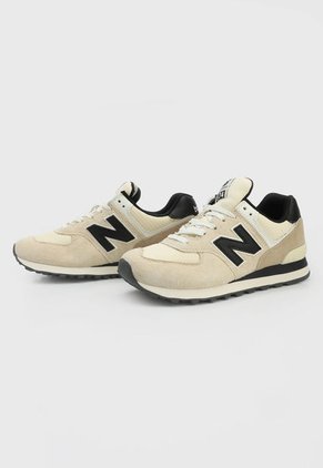 Tenis Lifestyle Beige-Amarillo-Negro New Balance 574