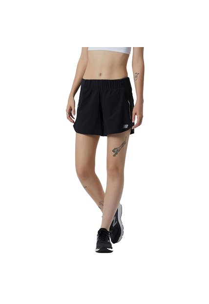 Pantalon New Balance Original Bk-Impact Run Negro Para Mujer