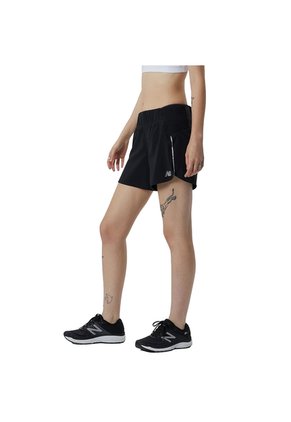 Pantalon New Balance Original Bk-Impact Run Negro Para Mujer