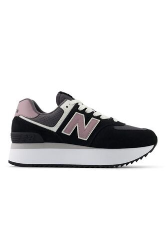 Tenis New Balance 574 Mujer-Negro/Rosa New Balance