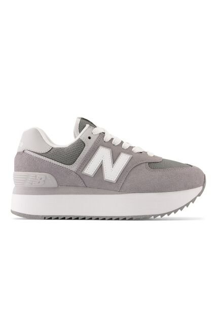 Tenis New Balance 574 Mujer-Gris/Blanco
