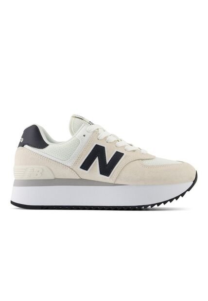 Tenis New Balance 574 Mujer-Beige/Negro