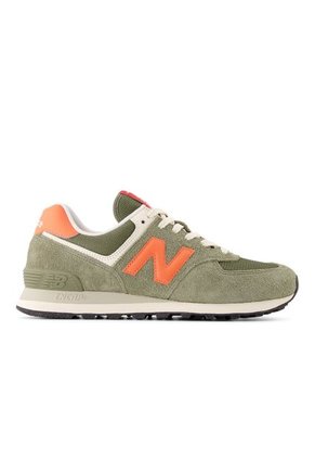 Tenis New Balance 574 Hombre-Verde/Naranja
