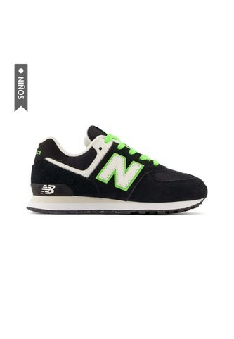 Tenis New Balance 574 Clásicos Niño-Negro New Balance