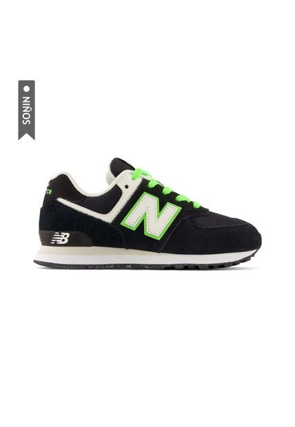 Tenis New Balance 574 Clásicos Niño-Negro