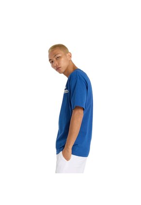 Camisa Deportiva NewBalance Athletic Legacy Azul Para Hombre