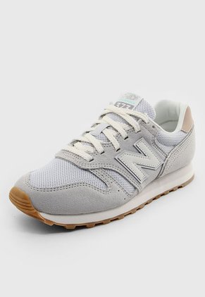 Tenis Lifestyle Gris-Salmón-Marfil New Balance 373 v2