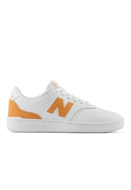 Tenis New Balance Bb80 Mujer-Blanco/Naranja