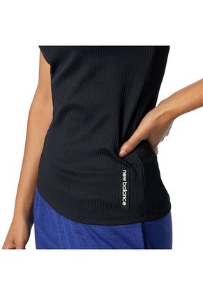 Camisa Deportiva New Balance Original PerfectRib Negro Mujer