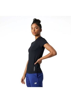 Camisa Deportiva New Balance Original PerfectRib Negro Mujer