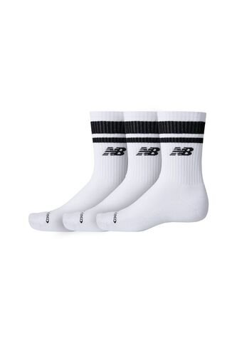 New Balance Medias Invisibles Para Hombre Everyday Stripe Midcalf 3 Pack New Balance New Balance