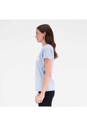 Camiseta New Balance Original Ess Reimagined Azul Para Mujer