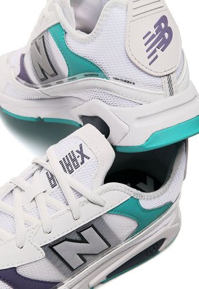 Tenis Lifestyle Blanco-Verde-Morado New Balance Mode De Vie