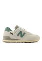 Tenis New Balance 574 Hombre-Gris/Verde de New Balance