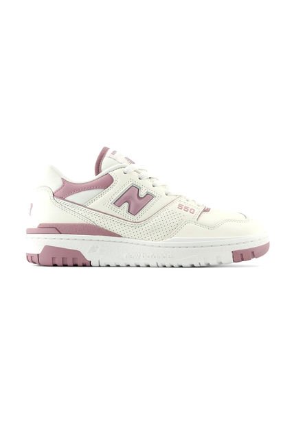 Tenis Deportivos New Balance Original 550 Blanco/Rosa Mujer