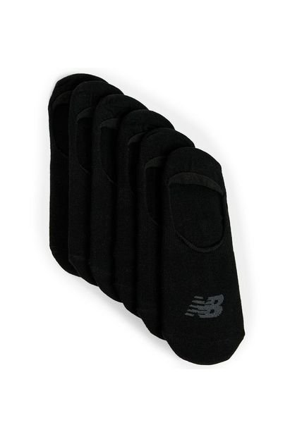 Medias New Balance Performance Cotton Pack 6 Pares-Negro
