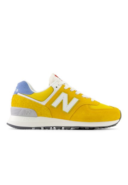 Tenis Deportivos New Balance Original 574 Amarillo Mujer