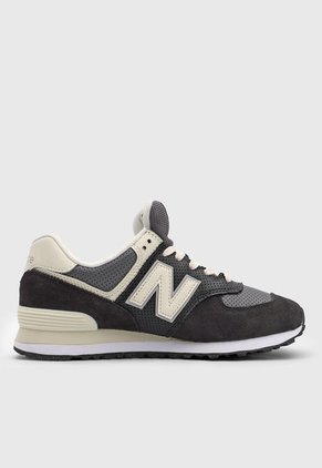 Tenis Lifestyle Negro-Marfil-Gris New Balance 574