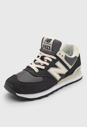 Tenis Lifestyle Negro-Marfil-Gris New Balance 574