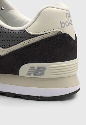 Tenis Lifestyle Negro-Marfil-Gris New Balance 574