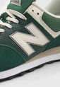 Tenis Lifestyle Verde Oscuro-Marfil-Beige New Balance 574 de New Balance