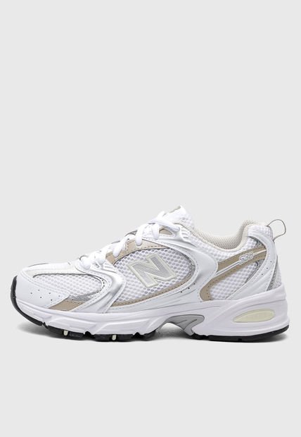 Tenis Lifestyle Blanco-Plateado-Marrón New Balance 530