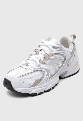 Tenis Lifestyle Blanco-Plateado-Marrón New Balance 530