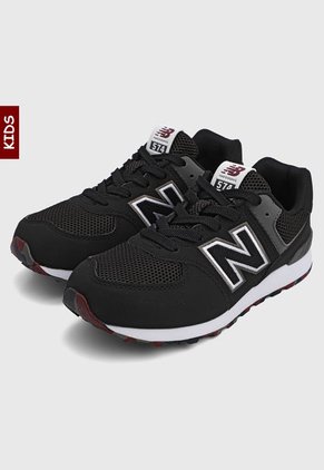 Tenis Lifestyle Negro-Blanco-Gris New Balance 574