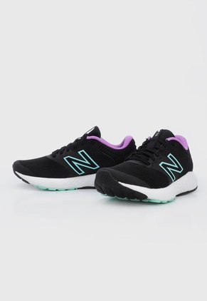 Running Negro-Lila-Verde Menta New Balance 520