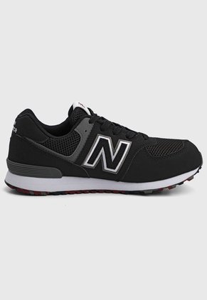 Tenis Lifestyle Negro-Blanco-Gris New Balance 574