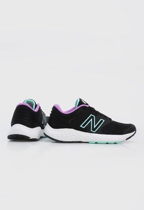 Running Negro-Lila-Verde Menta New Balance 520