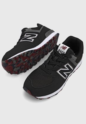 Tenis Lifestyle Negro-Blanco-Gris New Balance 574