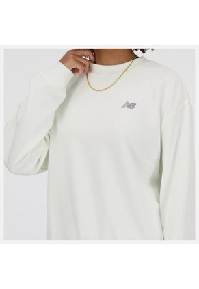 Sueter New Balance Sport Ess Original Blanco Mujer