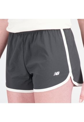 Pantaloneta New Balance Original NB Athletics Negro Mujer