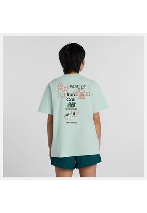 Tshirt New Balance Original Athletics Jersey Verde Mujer