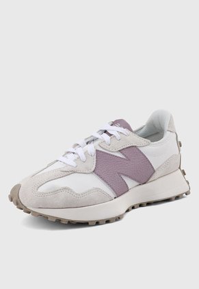 Tenis Lifestyle Blanco-Malva-Gris Claro new balance 327