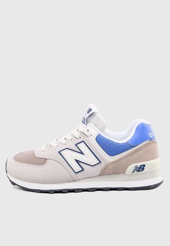 Tenis Lifestyle Beige-Azul-Blanco New Balance 574 New Balance