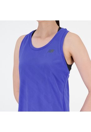 Camisa Deportiva New Balance Original QSpeed Azul Para Mujer