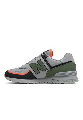 Tenis New Balance 574-Gris/Naranja