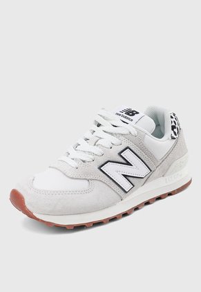Tenis Lifestyle Blanco-Negro-Crema new balance 574
