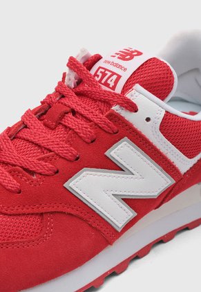 Tenis new balance 574 Rojo