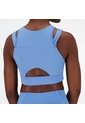 Top New Balance Original Shape Shield Crop Bra Azul Mujer de New Balance